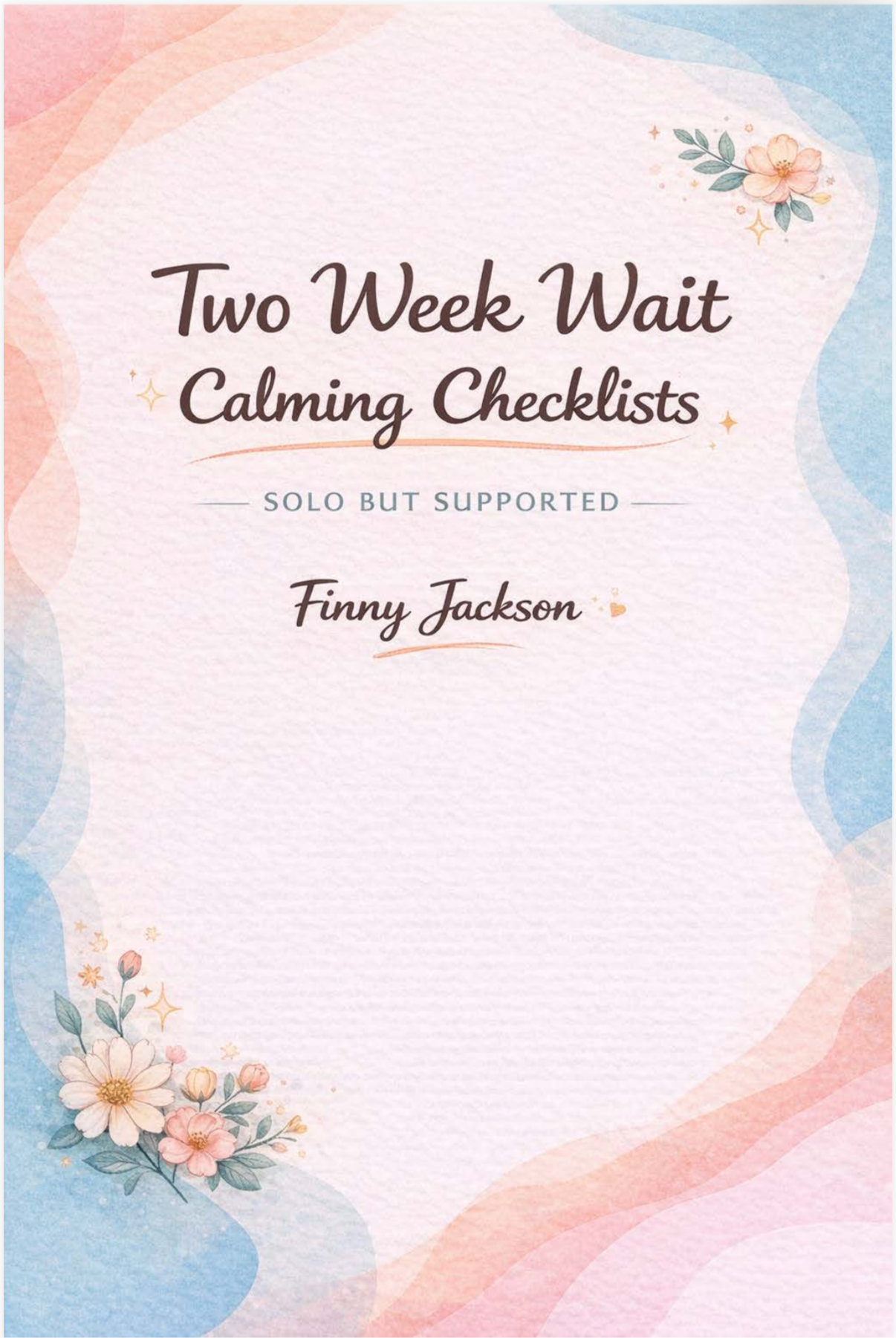 Two Week Wait Calming Checklist